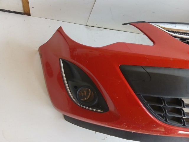 17313 Opel Corsa D első Lökhárító Piros Facelift