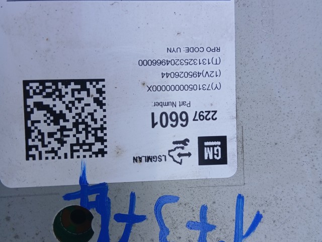 Opel Astra J 2009-2015 Rádió Használt   