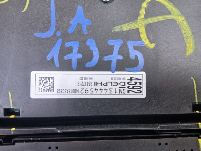 Opel Astra J 2009-2015 Közép konzol Cd 400 Plus Középkonzol Vezérlő Panel