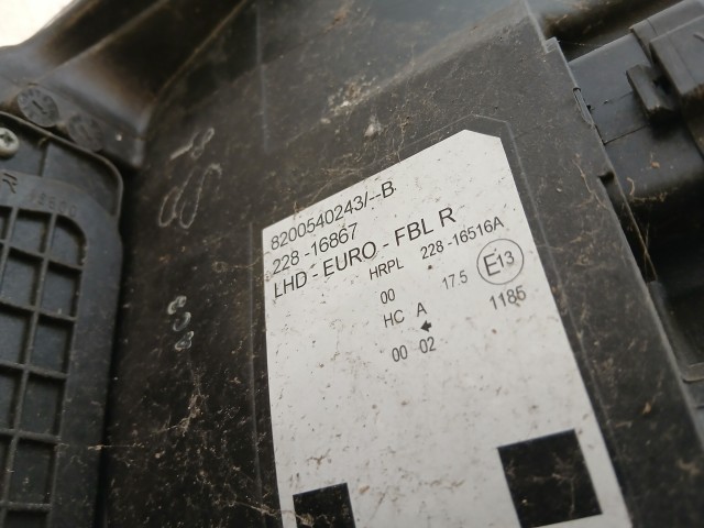 17411 Renault Modus 2007 Jobb első Lámpa Fényszóró