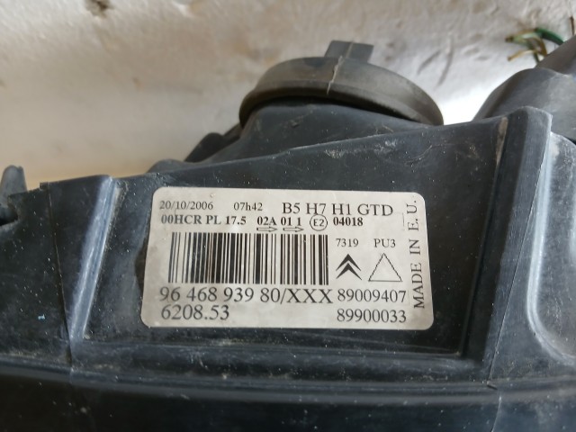 17419 Citroen C4 2014-2011 Bal első Lámpa Fényszóró