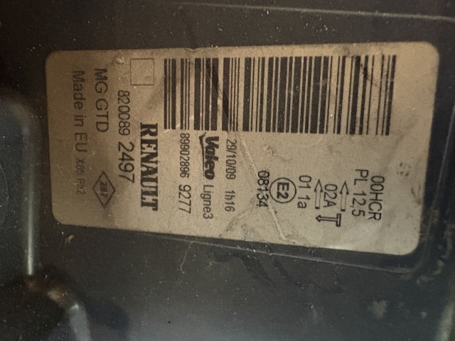 17439 Renault Clio III. Bal első Lámpa Fényszóró