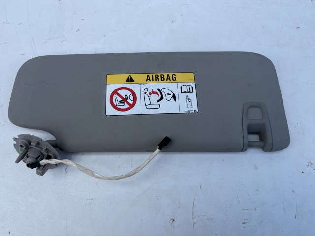 Opel Astra K 2015-2021 bal Napellenző Használt világos szürke tükrös világítással