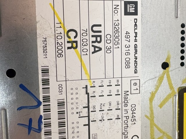 Opel Astra H 2004-2010 Rádió Használt   