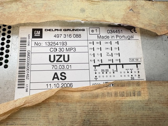 Opel Corsa D 2006-2014 Rádió Használt   