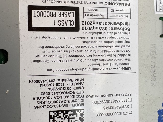 Opel Mokka 2012-2019 Rádió Használt   