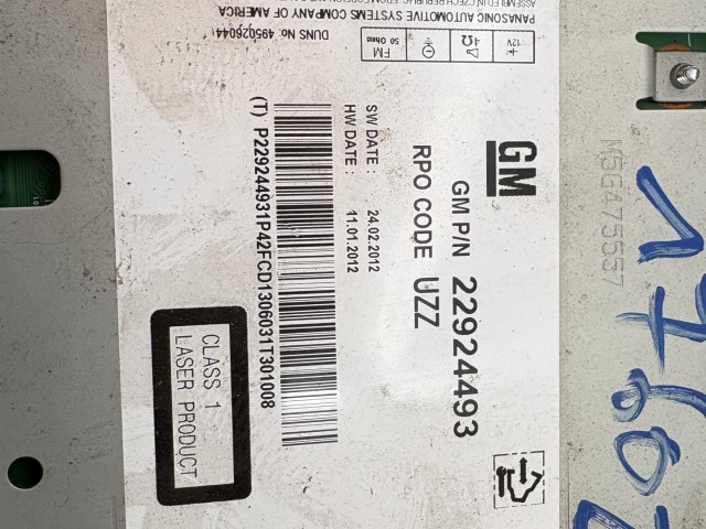 Opel Astra J 2009-2015 Rádió Használt   