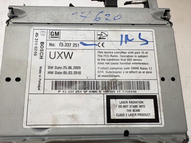 Opel Insignia 2008-2016 Rádió Használt   