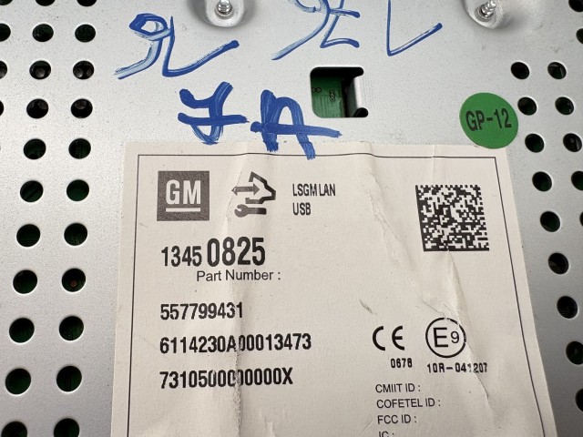 Opel Astra J 2009-2015 Rádió Használt   