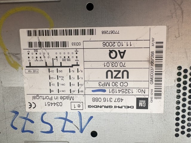 Opel Corsa D 2006-2014 Rádió Használt   