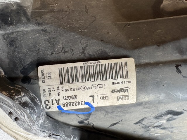 18079 Opel Corsa D 2006-2014 Bal első Lámpa Fényszóró