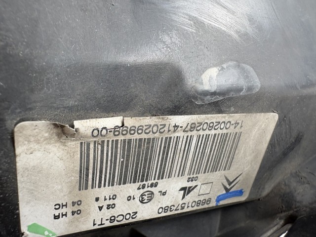 18089 Citroen C3 2002- 2010 Jobb első Lámpa Fényszóró