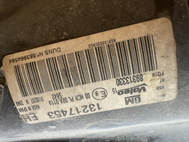 18157 Opel Corsa D 2006-2014 Bal első Lámpa Fényszóró