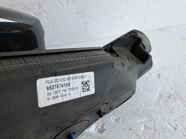 18159 Opel Corsa f 2020 Bal Tükör Fekete
