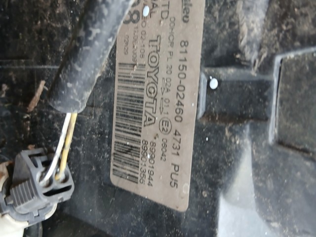 18224 Toyota Auris 2007-2012 Bal első Lámpa Fényszóró