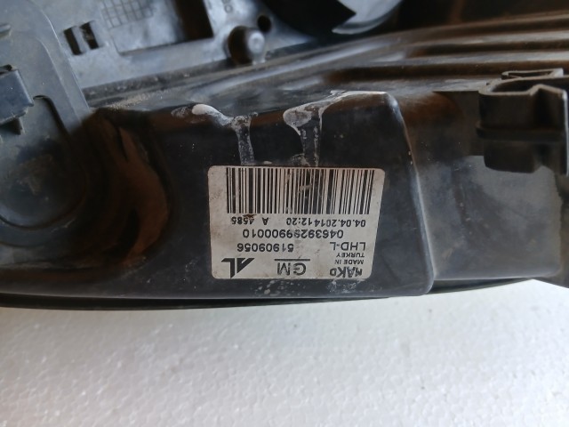 18248 Opel Combo D 2006-2017 Bal első Lámpa Fényszóró