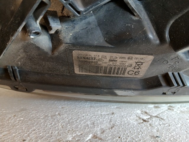 18253 Renault Grand Scenic 2009-2011 Bal első Lámpa Fényszóró