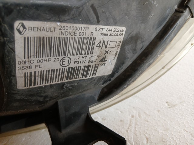 18265 Renault Megane III. 2008-2016 Jobb első Lámpa Fényszóró