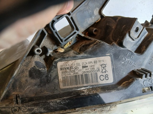 18331 Renault Grand Scenic 2009-2011 Bal első Lámpa Fényszóró