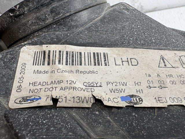 18416 Ford C-max Jobb első Lámpa Fényszóró