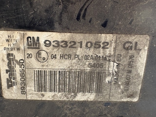 18423 Opel Meriva A 2003-2010 Bal első Lámpa Fényszóró