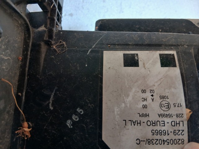 18358 Renault Modus Bal első Lámpa Fényszóró