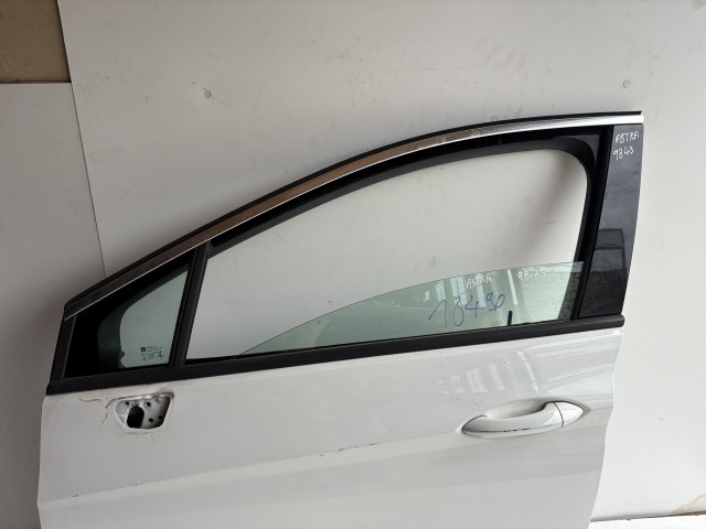 18490 Opel Astra K 2015-2021 Bal első Ajtó Fehér 
