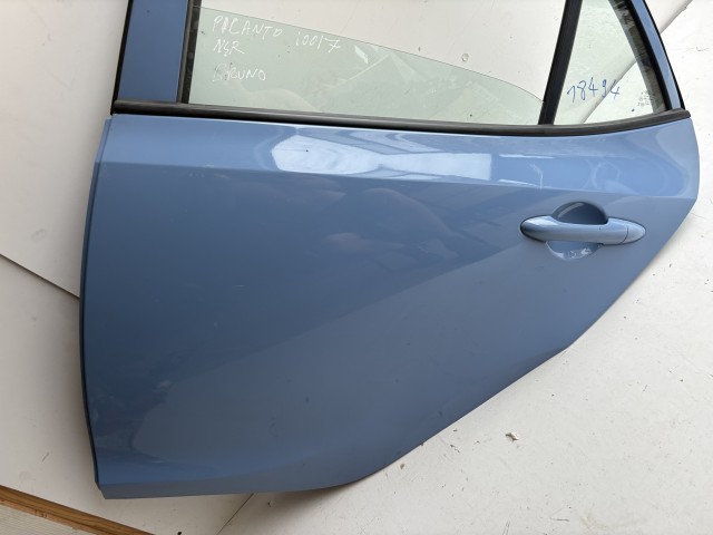 18494 Kia Picanto (JA) 2017- Bal hátsó Ajtó Kék 