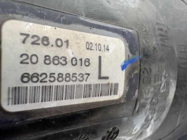Opel Zafira C 2011-2017 bal Ködlámpa