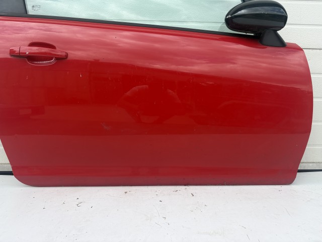 18681 Opel Corsa D 2006-2014 Jobb első Ajtó Piros 3 ajtós