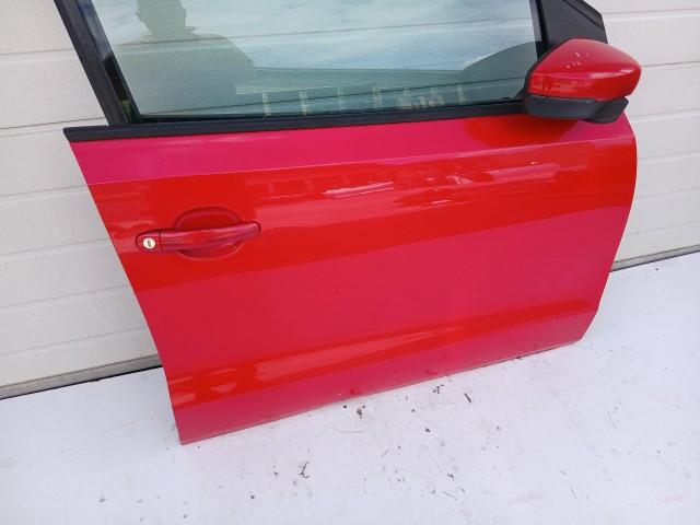 18722 Volkswagen Polo 6r 2009-2017 Jobb első Ajtó Piros