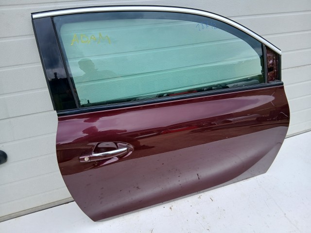 18712 Opel Adam 2012-2019 Jobb első Ajtó Bordó