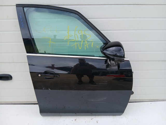 18715 Opel Zafira C 2011-2017 Jobb első  Ajtó Fekete Z22c a képen látható sérüléssel