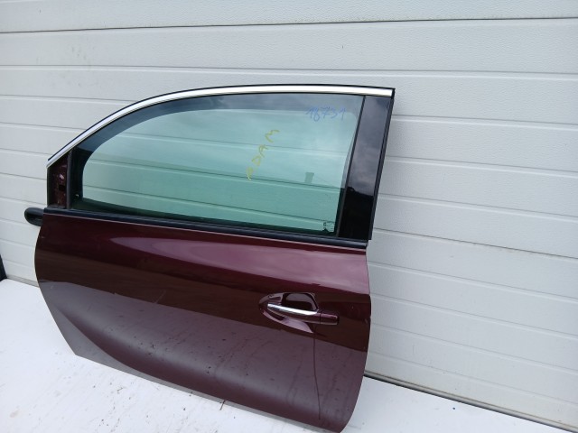 18731 Opel Adam 2012-2019 Bal első Ajtó Bordó 