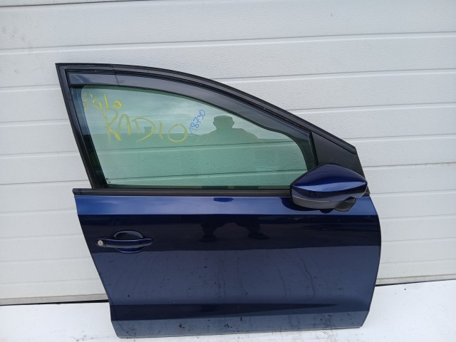 18730 Volkswagen Polo 6r 2009-2017 Jobb első Ajtó Kék