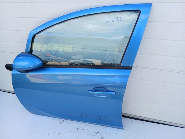 18782 Opel Corsa E 2014-2019 Bal első Ajtó Kék