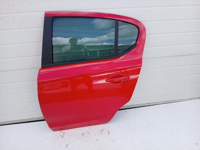18769 Opel Corsa E 2014-2019 Bal hátsó Ajtó Piros Z50b