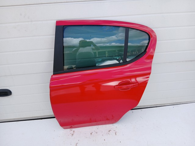 18769 Opel Corsa E 2014-2019 Bal hátsó Ajtó Piros Z50b