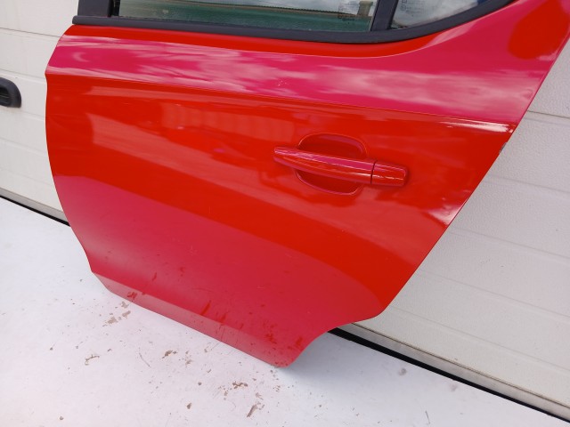 18769 Opel Corsa E 2014-2019 Bal hátsó Ajtó Piros Z50b