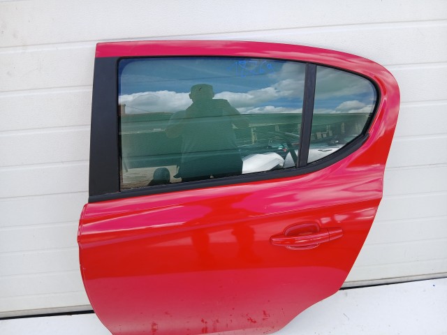 18769 Opel Corsa E 2014-2019 Bal hátsó Ajtó Piros Z50b
