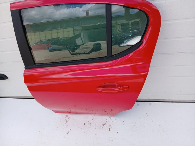 18769 Opel Corsa E 2014-2019 Bal hátsó Ajtó Piros Z50b