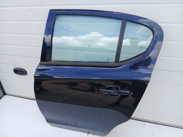 18765 Opel Corsa E 2014-2019 Bal hátsó  Ajtó Kék 5 ajtós