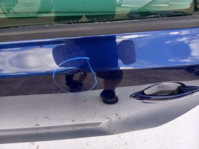 18747 Volkswagen Polo 6r 2009-2017 Bal hátsó Ajtó Kék
