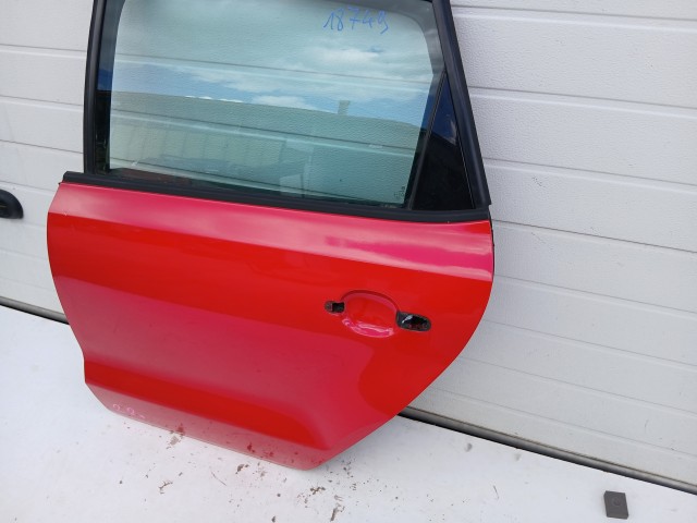 18749 Volkswagen Polo 6r 2009-2017 Bal hátsó Ajtó Piros