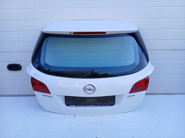 18834 Opel Astra J 2009-2015 Csomagtérajtó Használt  Fehér