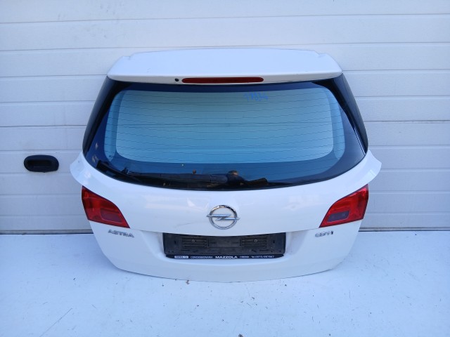 18834 Opel Astra J 2009-2015 Csomagtérajtó Használt  Fehér