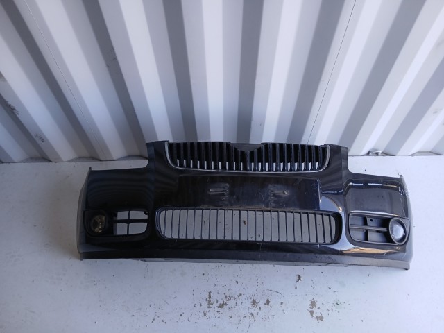 19128 Skoda Fabia II.  2007-2014 első Lökhárító Fekete
