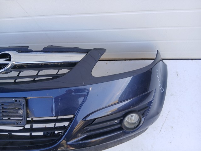 19163 Opel Corsa D 2006-2014 első Lökhárító Metrókék Z168