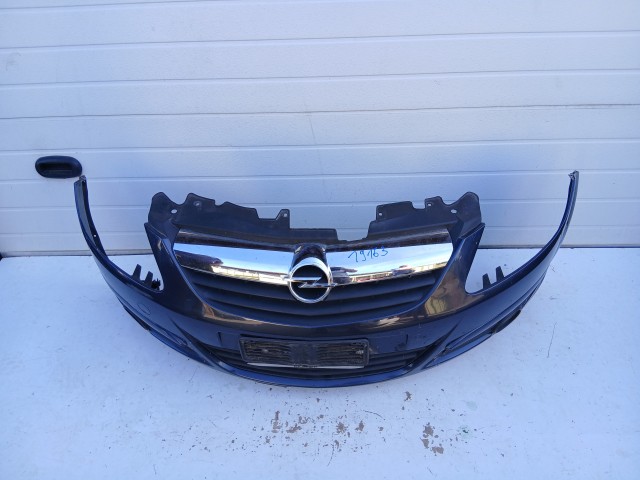 19163 Opel Corsa D 2006-2014 első Lökhárító Metrókék Z168
