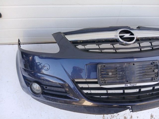 19163 Opel Corsa D 2006-2014 első Lökhárító Metrókék Z168